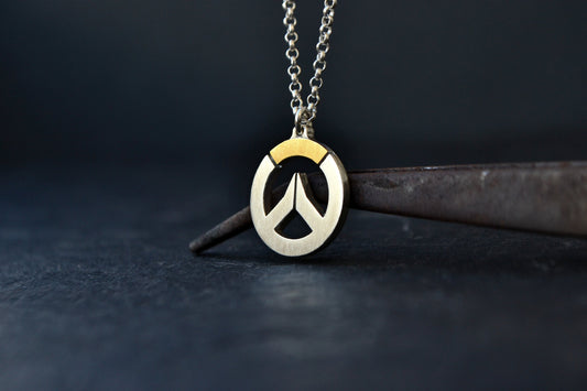 Overwatch Game Necklace, Overwatch Cosplay Geek Geekery Necklace Jewelry DVa Mercy Pharah Widowmaker, Gamer Gift