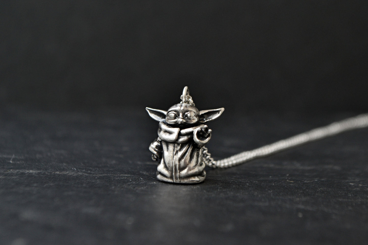 Star Wars Yoda Necklace Jewelry, 925 Sterling Silver Master Yoda Baby The Child Necklace