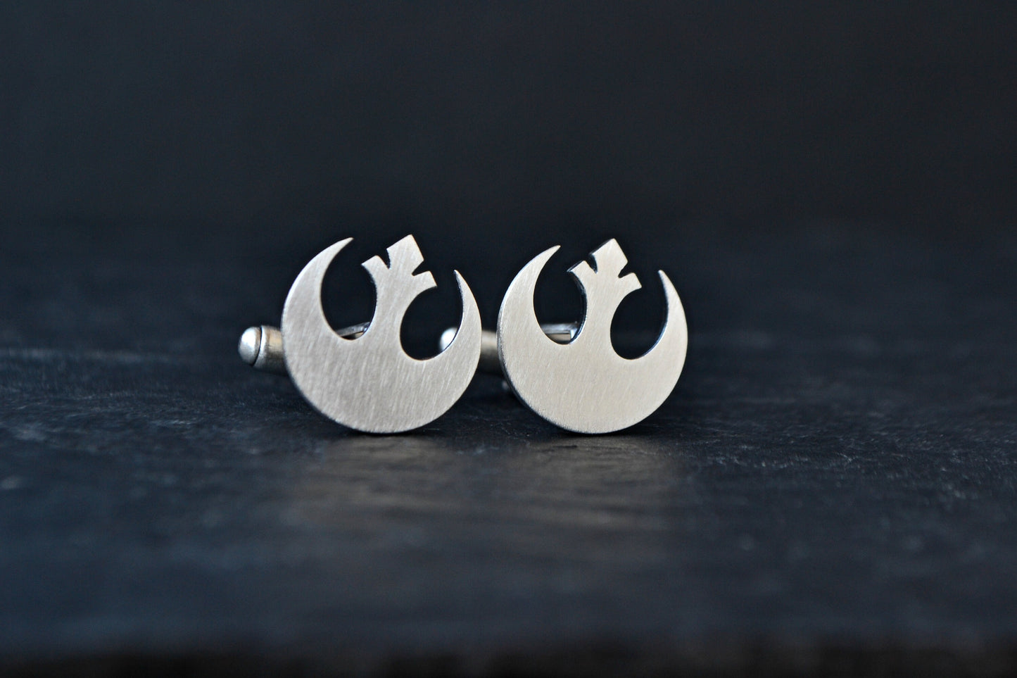 Star Wars Rebel Alliance Cufflinks, 925 Sterling Silver Star Wars Geek Cufflinks Jewelry, Gift For Him