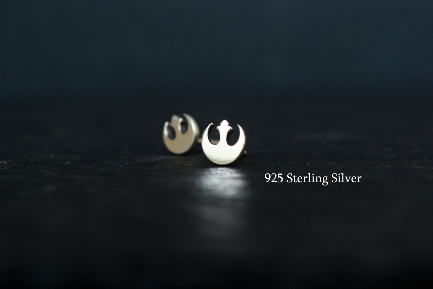 Star Wars Earrings Rebel Alliance Star Wars Jewelry 925 Sterling Silver Geek Nerd Gift