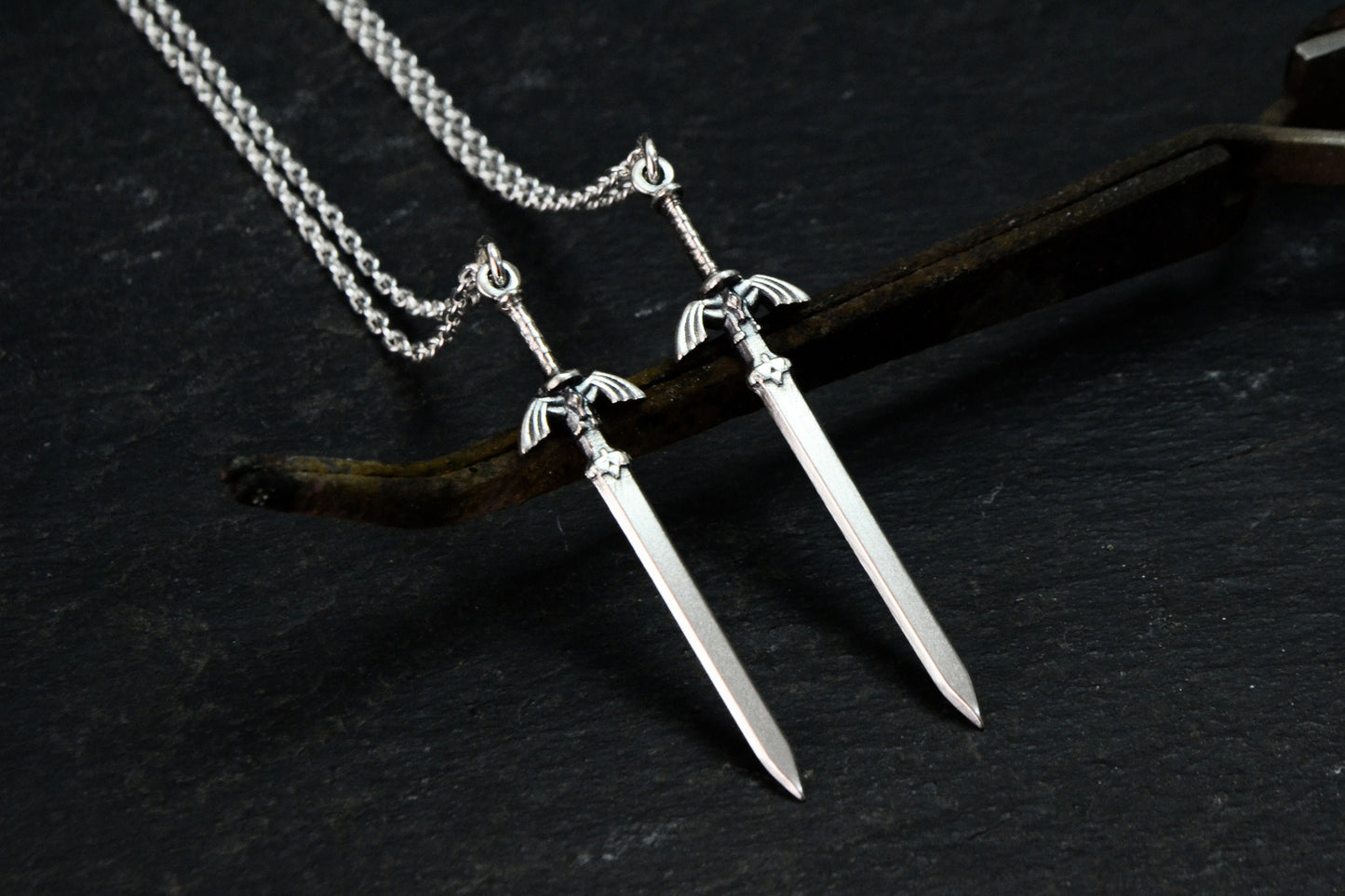 Legend of Zelda Master Sword Necklace Zelda Master Sword Jewelry Geek Nerd Zelda Gamer Jewelry