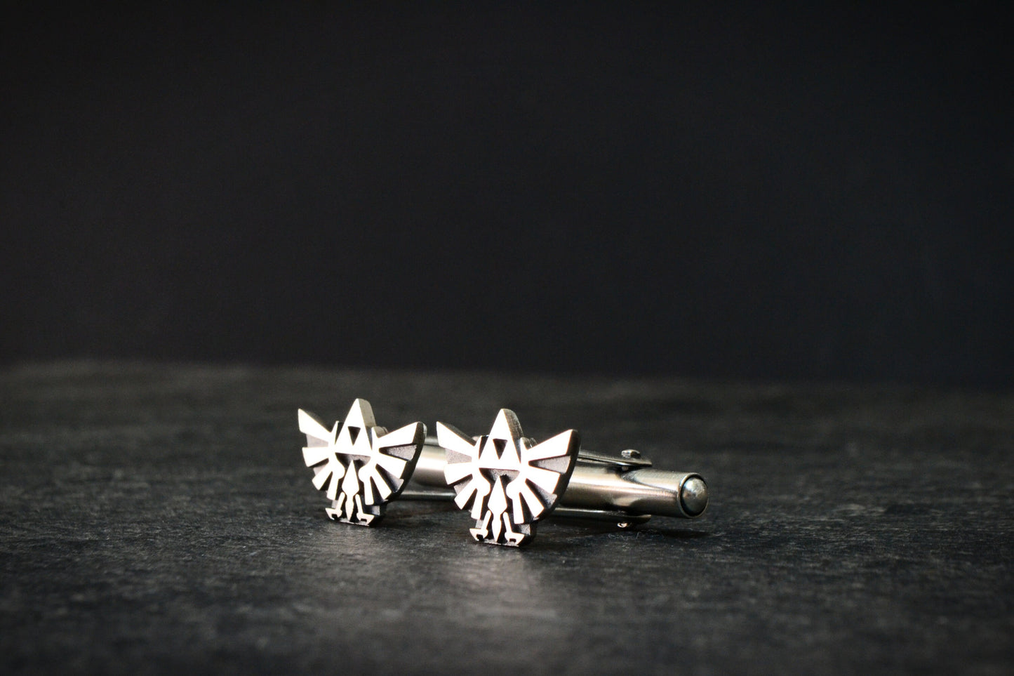 Legend of Zelda Cufflinks Zelda Triforce Hyrule Crest Cufflinks 925 Sterling Silver Zelda Gamer Gift