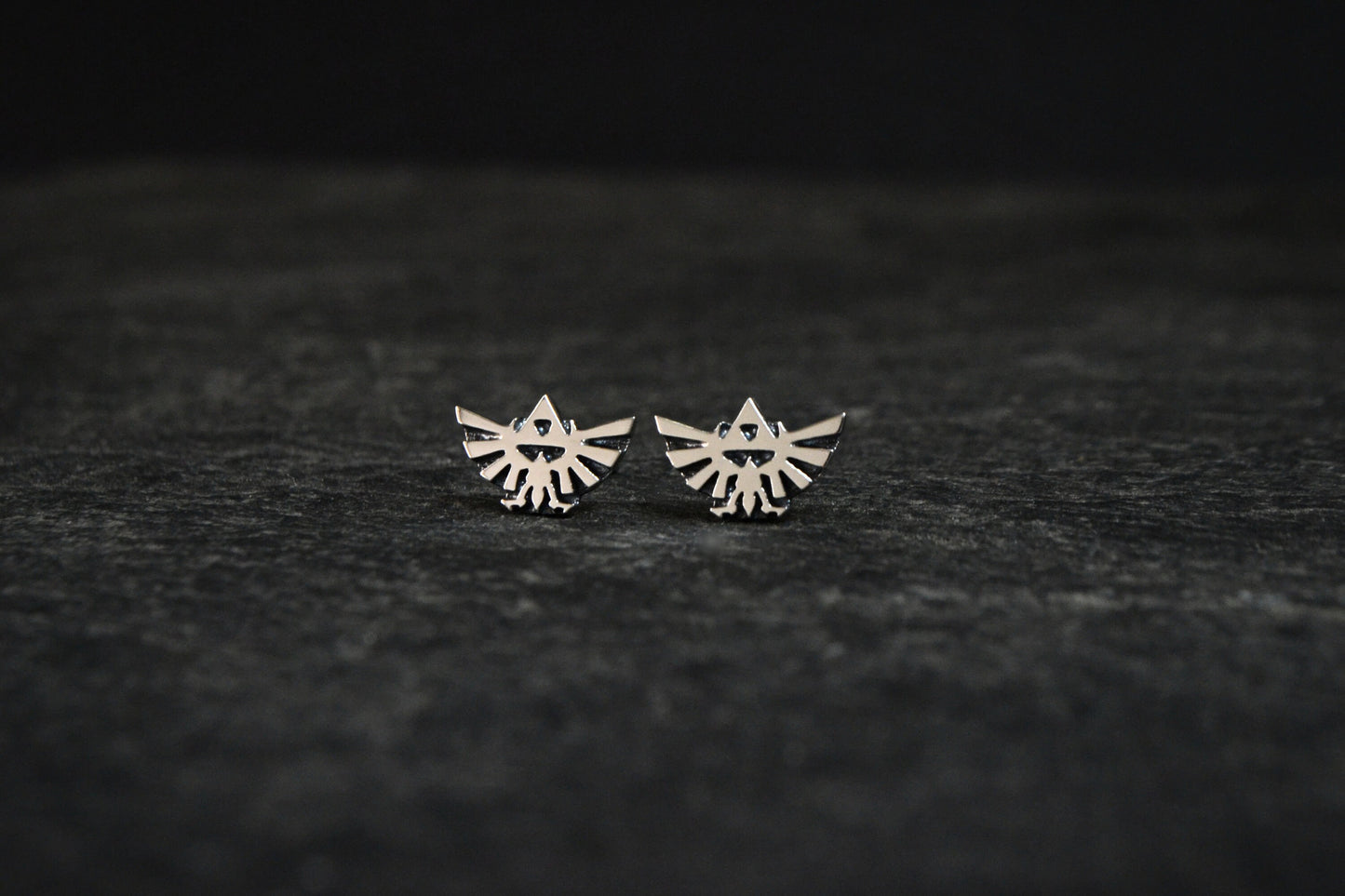 Legend of Zelda Earrings 925 Sterling Silver Zelda Hyrule Crest Triforce Jewelry Zelda Cosplay Gift