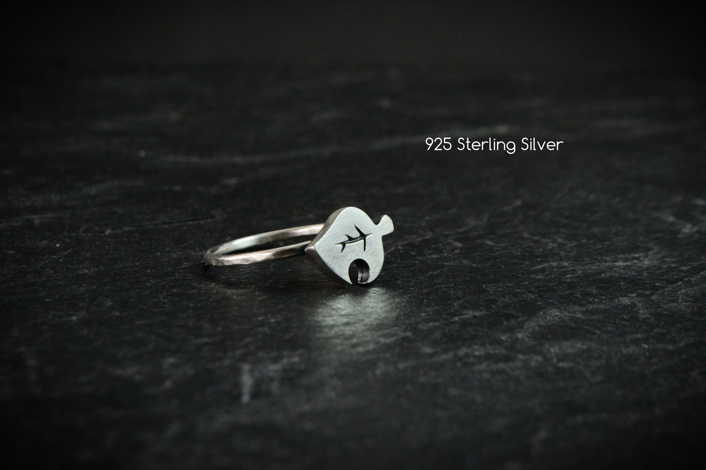 Animal Crossing Leaf Ring 925 Sterling Silver New Horizons New Leaf Ring Gamer Jewelry