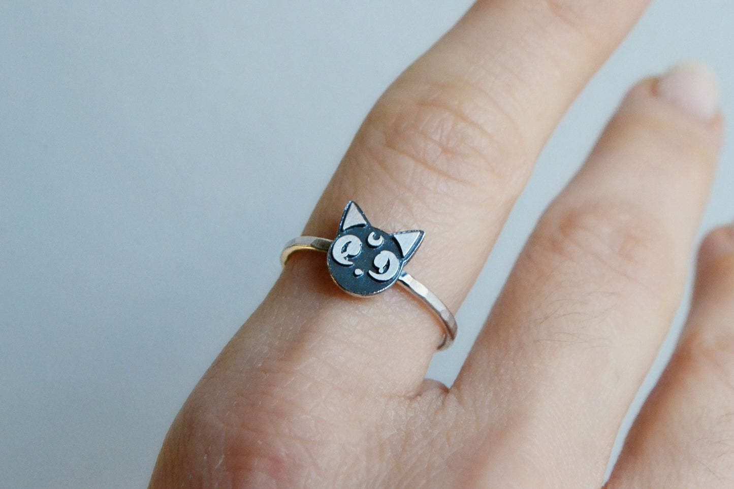 Sailor Moon Ring Luna Artemis Cute Black Cat Ring Sailor Moon Anime Manga Cosplay Jewelry