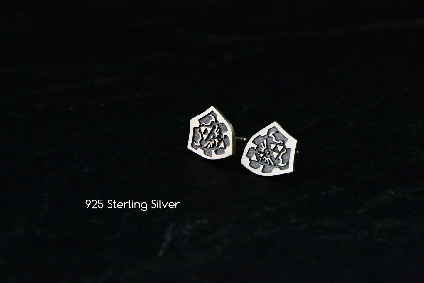 Legend of Zelda Earrings Zelda Hylian Shield Triforce Earrings Jewelry Zelda Geek Cosplay Gift