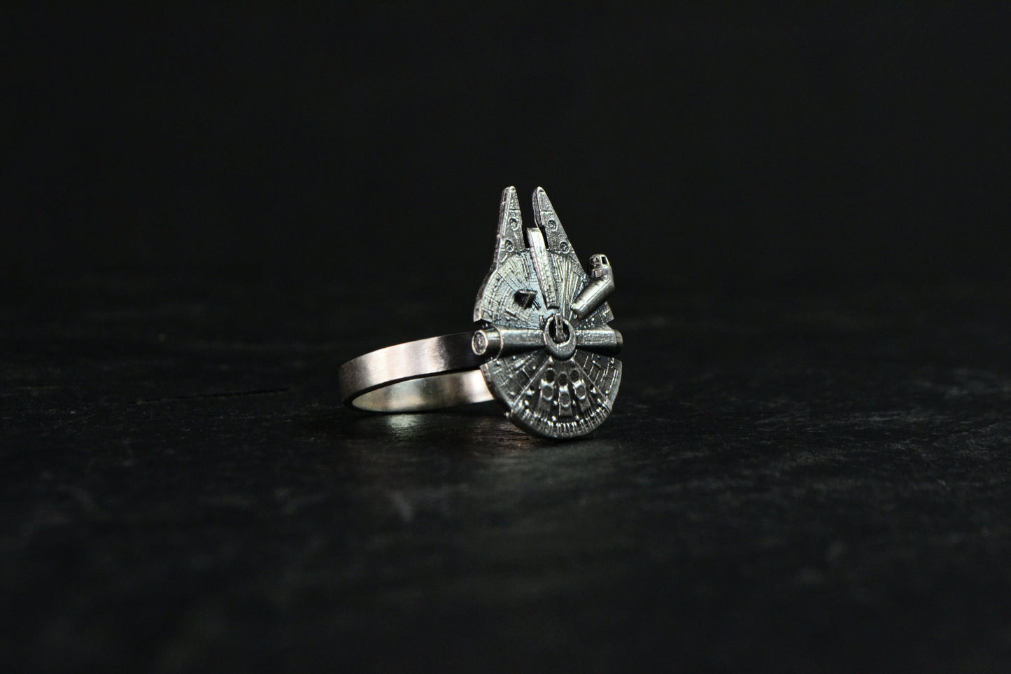 Star Wars Millennium Falcon Ring 925 Sterling Silver Star Wars Cosplay Jewelry Geek Nerd Gift